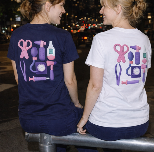 Clinical Kit Graphic - Navy Tee