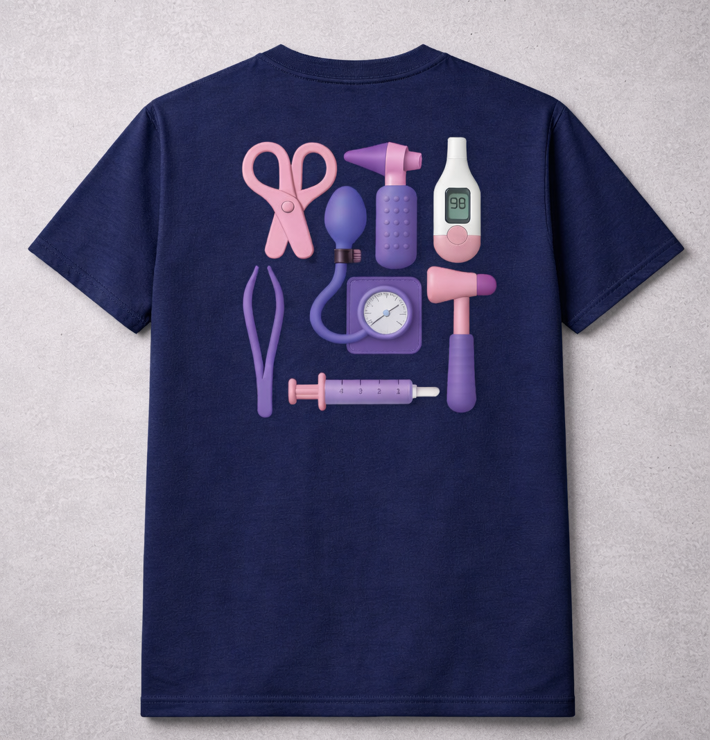 Clinical Kit Graphic - Navy Tee
