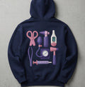 Clinical Kit Graphic Hoodie- Navy